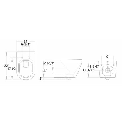 Louise Wall-Mounted Toilet