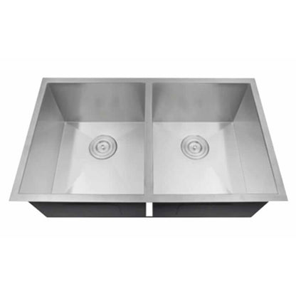 Horatio 33" Stainless Steel Undermount Double Basin Kitchen Sink