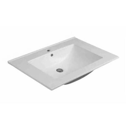 White Ceramic Integrated Vanity Top