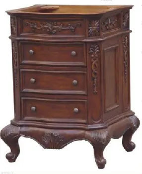 [CLEARANCE] Empire Industries Lido w/ Drawers Dark Wood 24” Bathroom Vanity [BASE ONLY]