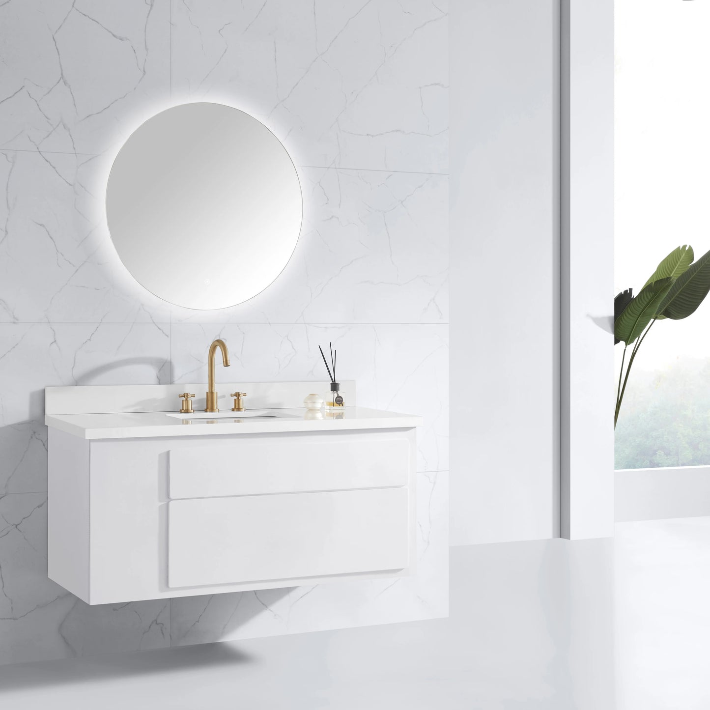 Luana Frameless LED Mirror