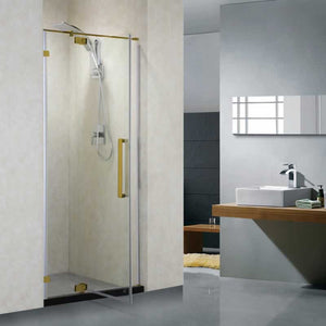 Castor Single Frameless Pivot Shower Door