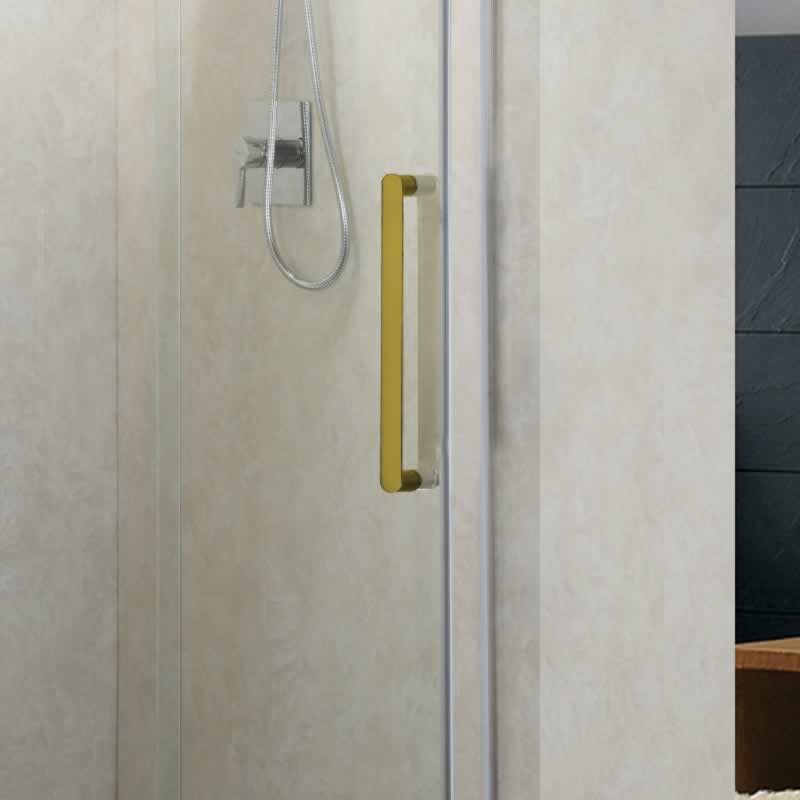 Castor Single Frameless Pivot Shower Door