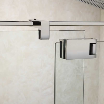 Castor Single Frameless Pivot Shower Door