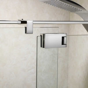 Castor Single Frameless Pivot Shower Door