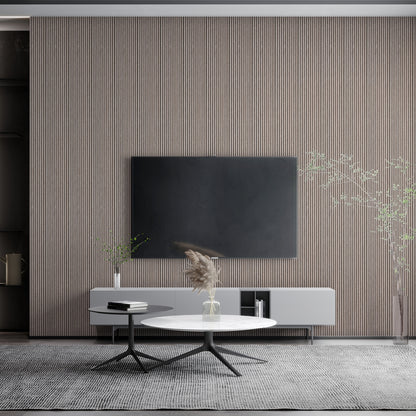 Ash Grey Scallop Polypropylene Interior Decorative Wall Panel