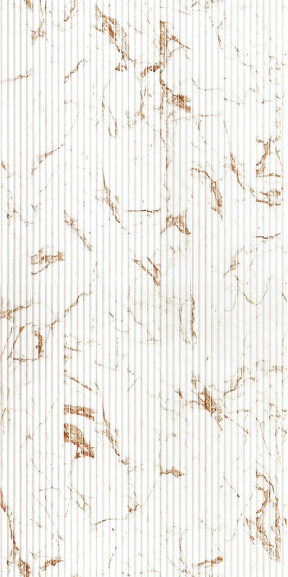 Gilded Vein Scallop Polypropylene Interior Decorative Wall Panel