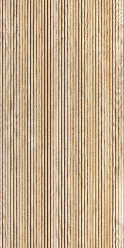 White Oak Scallop Polypropylene Interior Decorative Wall Panel