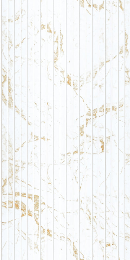 Gilded Vein Slatted Polypropylene Interior Decorative Wall Panel