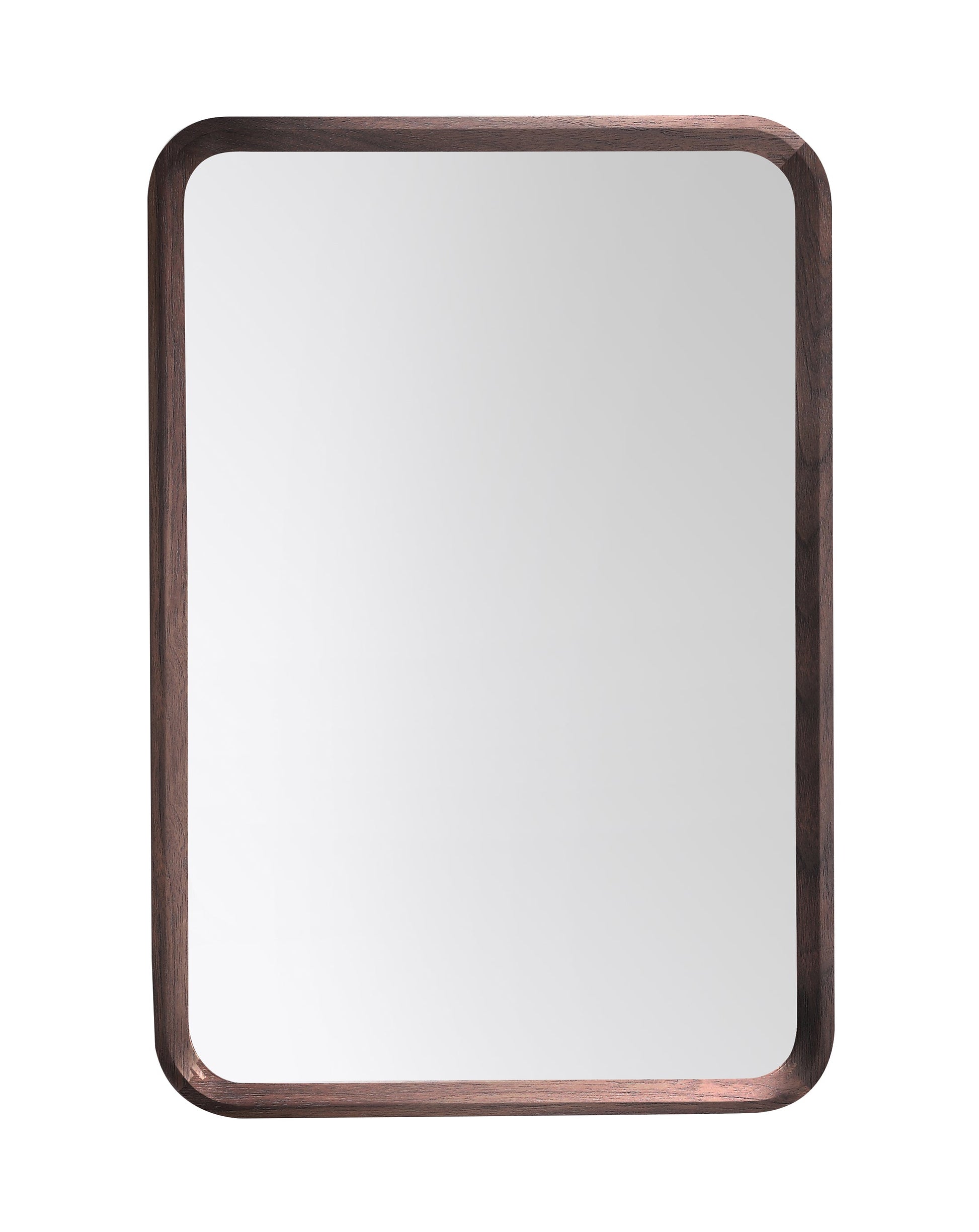 Vela Mirror, Dark Walnut, 24 inch