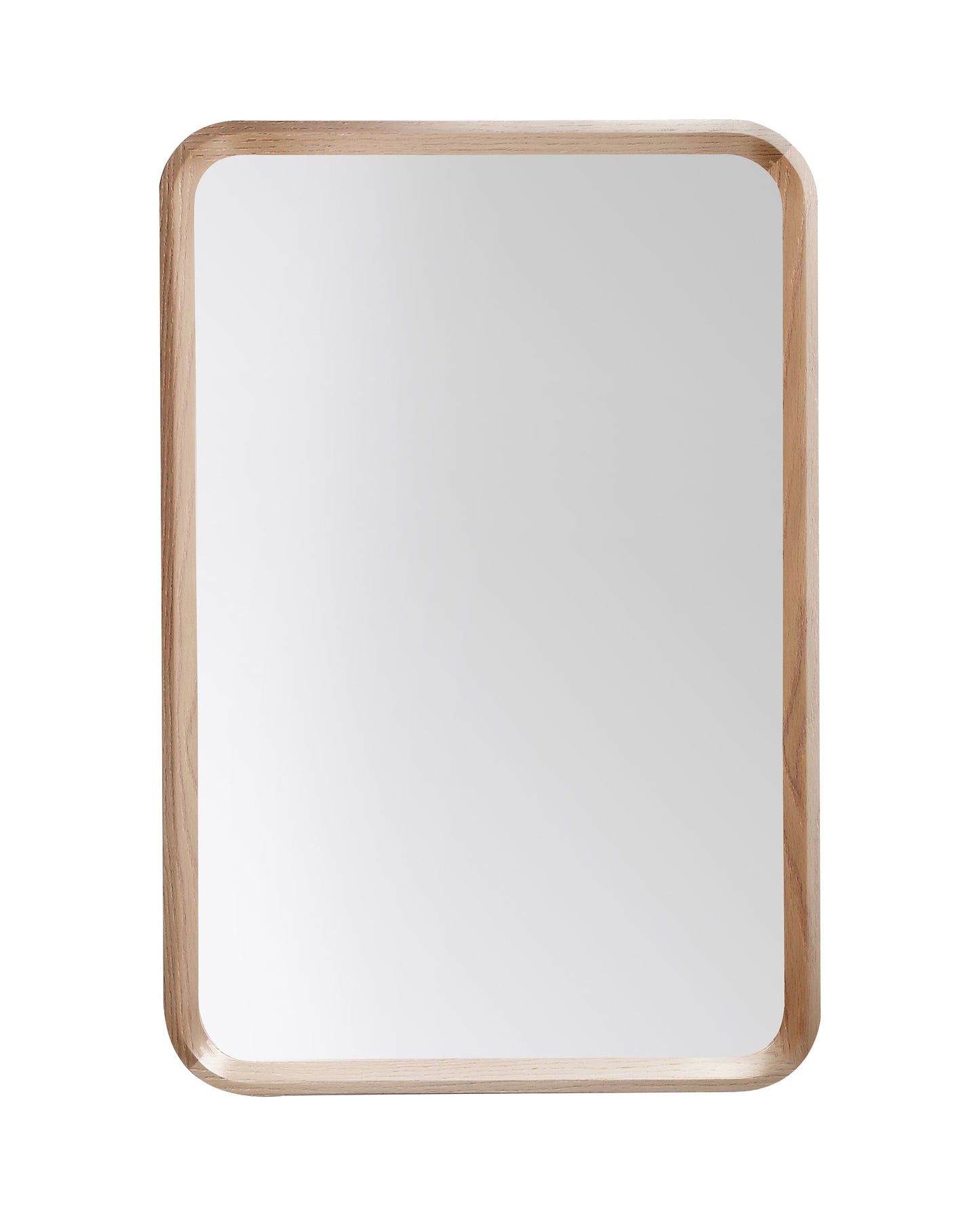 Vela Mirror, Whitewash Oak, 24 inch