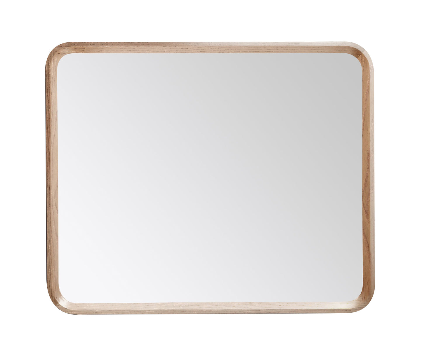 Vela Mirror, Whitewash Oak, 36 inch