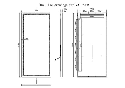 Aura Frameless LED Mirror