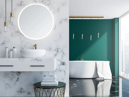 Modern Luna Frameless LED Mirror