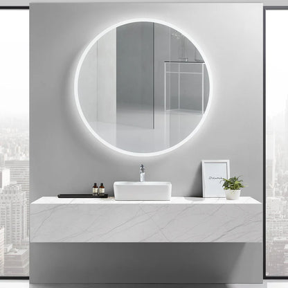 Modern Luna Frameless LED Mirror