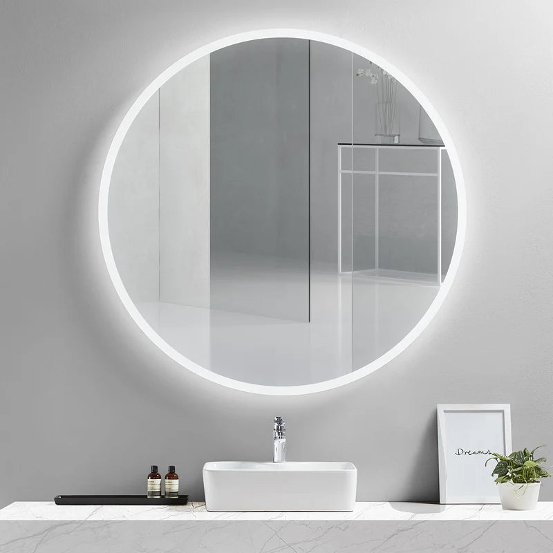 Modern Luna Frameless LED Mirror