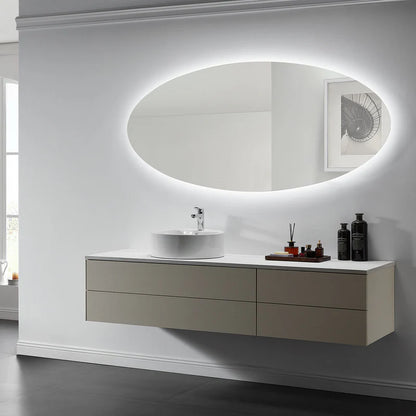 Modern Aurora Frameless LED Mirror