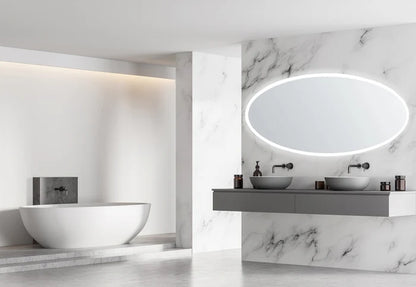 Modern Aurora Frameless LED Mirror