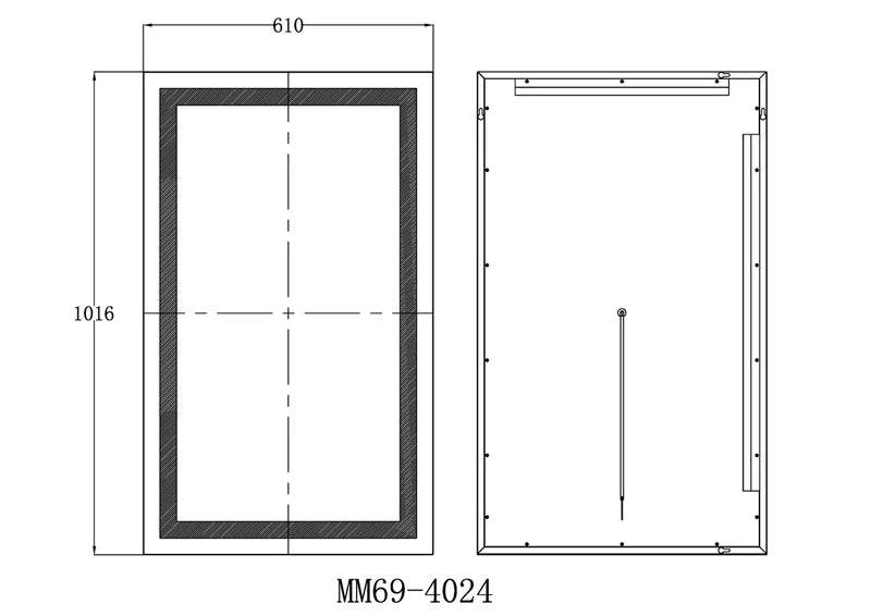 Zenith Frameless LED Mirror