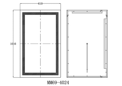 Zenith Frameless LED Mirror