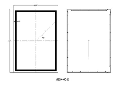 Zenith Frameless LED Mirror