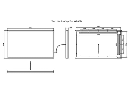 Astral Frameless LED Mirror