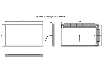 Astral Frameless LED Mirror