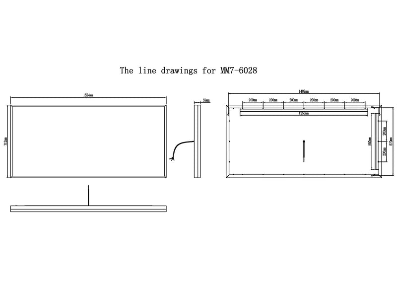 Astral Frameless LED Mirror