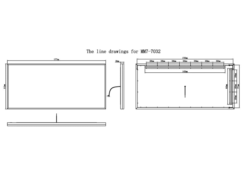 Astral Frameless LED Mirror