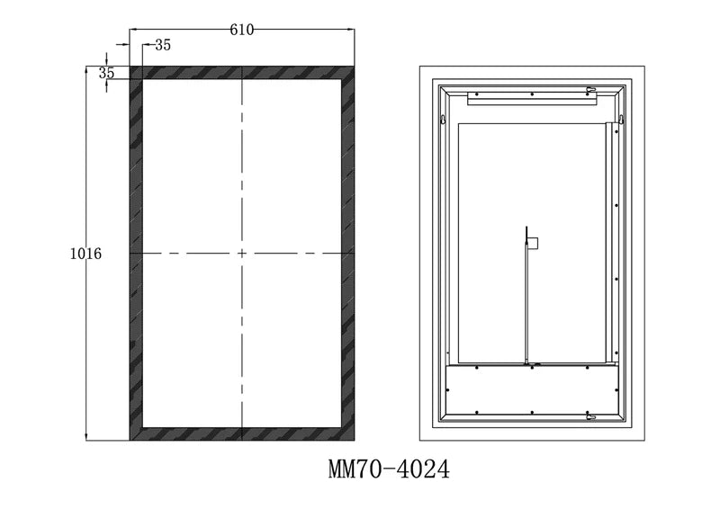 Equinox Frameless LED Mirror