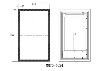 Equinox Frameless LED Mirror