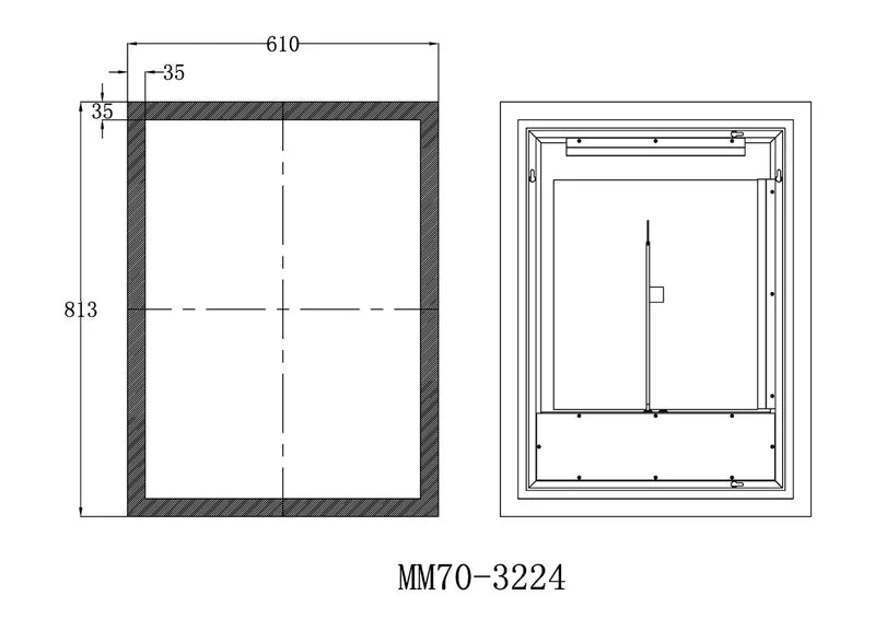 Equinox Frameless LED Mirror