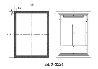 Equinox Frameless LED Mirror