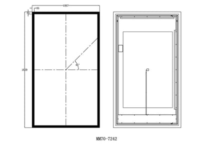 Equinox Frameless LED Mirror