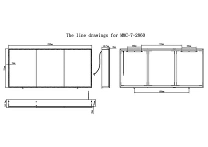 Cassini III Frameless LED Mirror