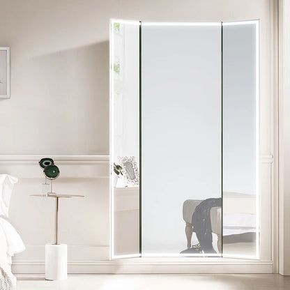 Celestia Tri-Fold Frameless LED Mirror