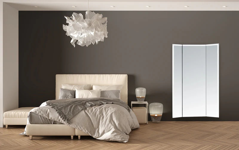 Celestia Tri-Fold Frameless LED Mirror