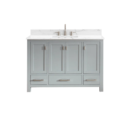 Modero 48" Freestanding Bathroom Vanity with Stone Top and Vitreous China Undermount Sink