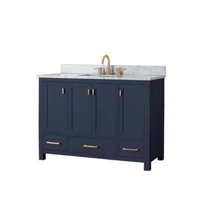 Modero 48" Freestanding Bathroom Vanity with Stone Top and Vitreous China Undermount Sink