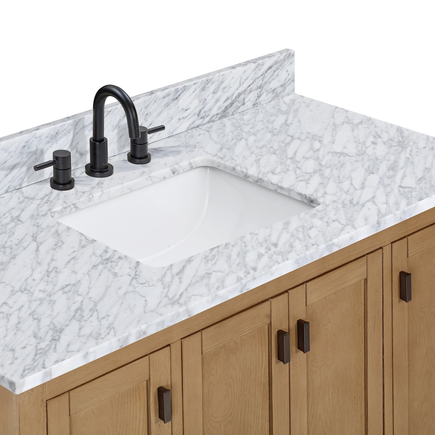 Modero 48" Freestanding Bathroom Vanity with Stone Top and Vitreous China Undermount Sink