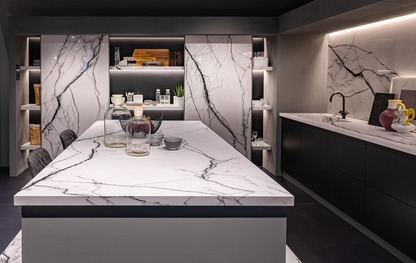 Florim PorcelainTop™ Marble Breach White Porcelain Slab