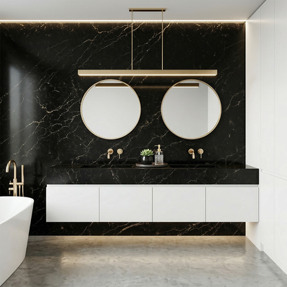 Marmo Black Quartz Slab