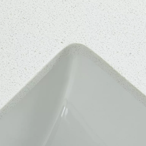 Meridian White Engineered Marble Vanity Top