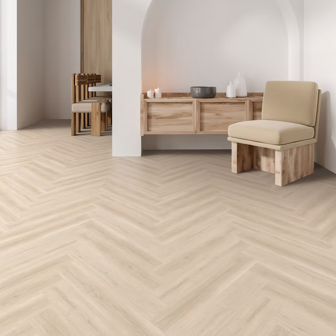 Mesa Villa Clay Herringbone Water Resistant Laminate Flooring