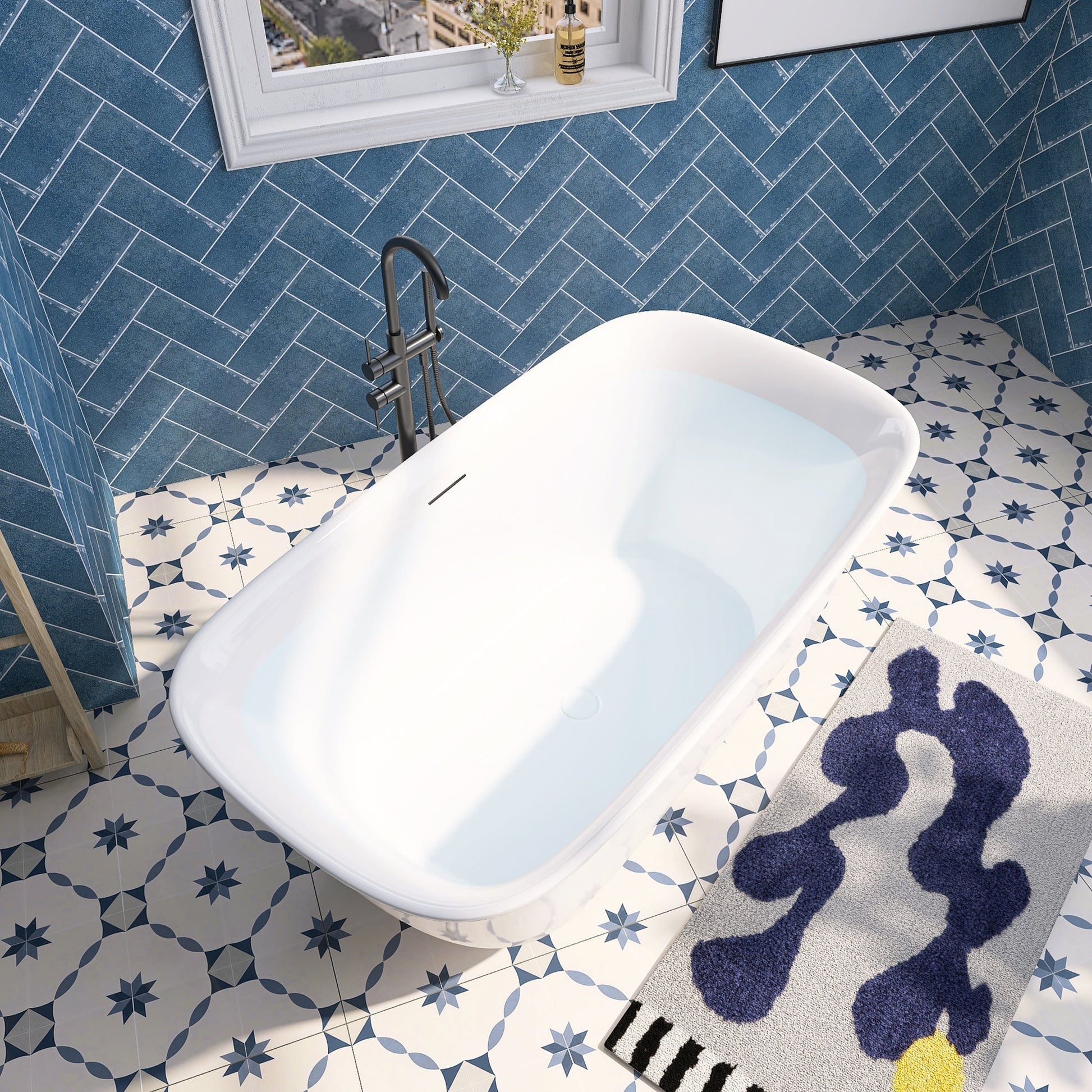 Freestanding Bathtub – Glossy White – Riva