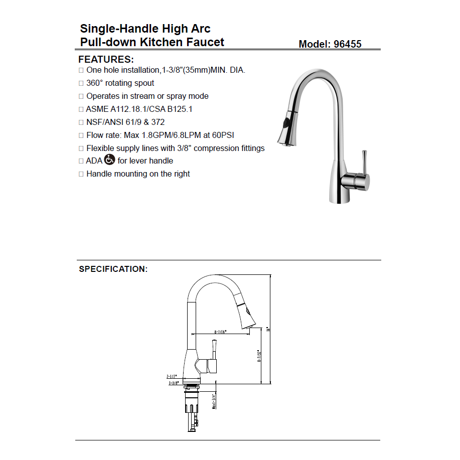 Dakota Kitchen Faucet