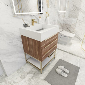 Bethany 24" Freestanding Bathroom Vanity With Reinforced Acrylic Sink