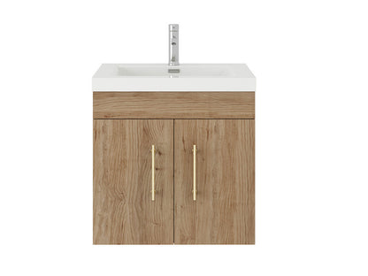 Elsa 24" Wall Mounted Bathroom Vanity with Reinforced Acrylic Integrated Sink Top