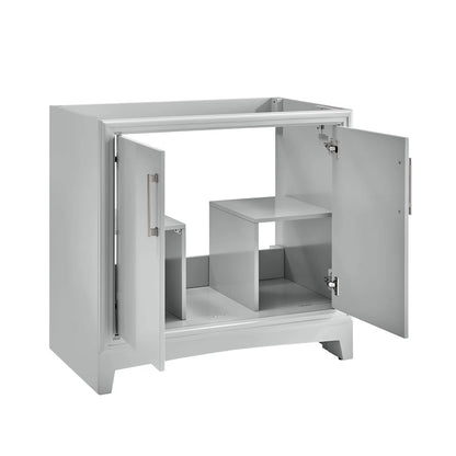 [CLEARANCE] Greentouch Home Norbeck Ellen DeGeneres Light Grey 36" Bathroom Vanity [BASE ONLY]