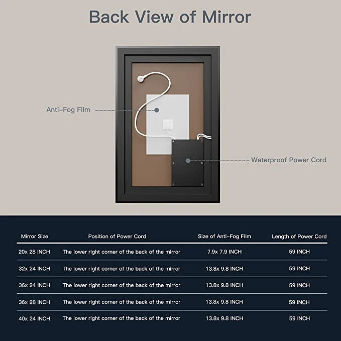 Borealis LED Mirror